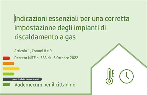 Indicazioni essenziali per una corretta impostazione degli 